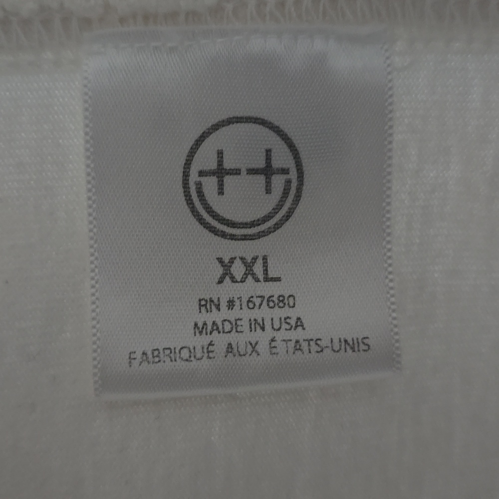 White Men's Tee with Circular Cross Logo XXL - Picture 4 of 4